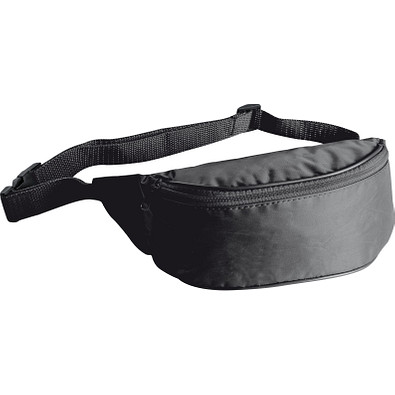 Gürteltasche aus Nyon mit Trageriemen, schwarz Gürteltasche aus Nyon mit Trageriemen, schwarz
