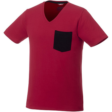 Slazenger™ Herren T-Shirt Gully mit Tasche, dunkelrot,dunkelblau, XL Slazenger™ Herren T-Shirt Gully mit Tasche, dunkelrot,dunkelblau, XL
