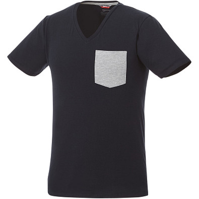 Slazenger™ Herren T-Shirt Gully mit Tasche, dunkelblau,sportgrau, XS Slazenger™ Herren T-Shirt Gully mit Tasche, dunkelblau,sportgrau, XS