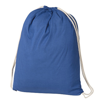 Gymbag aus Baumwolle , blau
