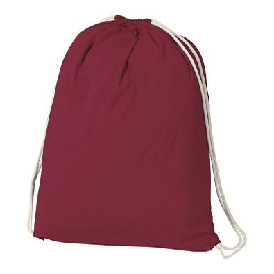 Gymbag aus Baumwolle , burgund