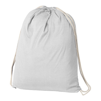 Gymbag aus Baumwolle , weiss