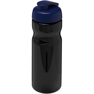 H2O Active® Base 650 ml Sportflasche mit Klappdeckel, schwarz/blau