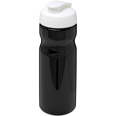 H2O Active® Base 650 ml Sportflasche mit Klappdeckel, schwarz/weiß