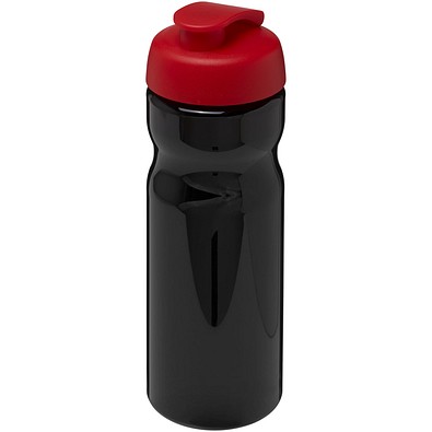 H2O Active® Base 650 ml Sportflasche mit Klappdeckel, schwarz/rot