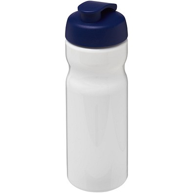 H2O Active® Base 650 ml Sportflasche mit Klappdeckel, weiß/blau