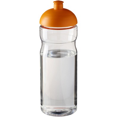 H2O Active® Base 650 ml Sportflasche mit Stülpdeckel, transparent/orange