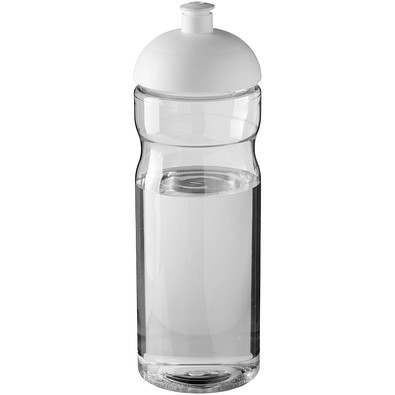 H2O Active® Base 650 ml Sportflasche mit Stülpdeckel, transparent/weiß
