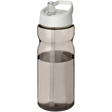 H2O Active® Base Tritan™ 650 ml Sportflasche mit Ausgussdeckel, kohle/weiß