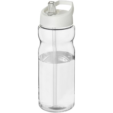 H2O Active® Base Tritan™ 650 ml Sportflasche mit Ausgussdeckel, transparentklar/weiß