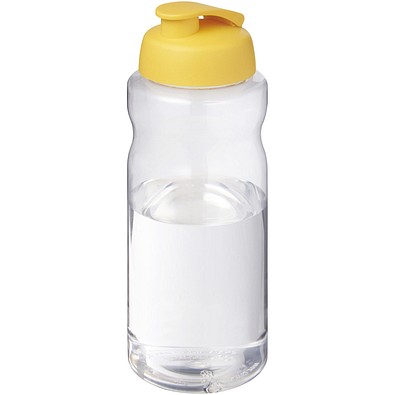 H2O Active® Big Base 1L Sportflasche mit Klappdeckel, gelb