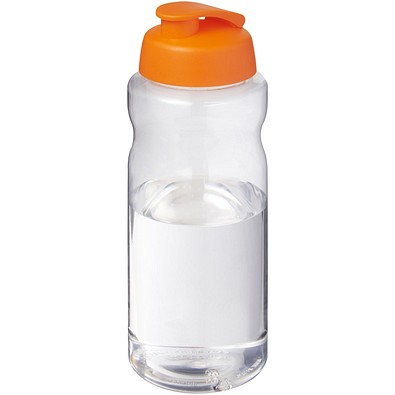 H2O Active® Big Base 1L Sportflasche mit Klappdeckel, orange