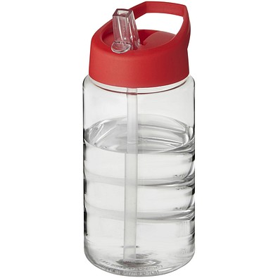 H2O Active® Bop 500 ml Sportflasche mit Ausgussdeckel, transparent/rot