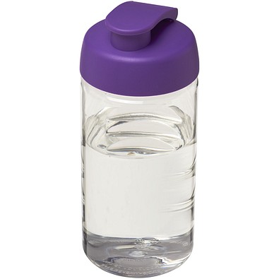 H2O Active® Bop 500 ml Sportflasche mit Klappdeckel, transparent/lila