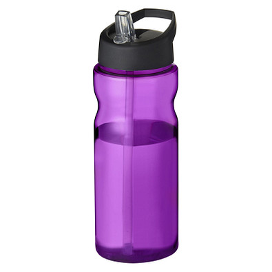 H2O Active® Eco Base 650 ml Sportflasche mit Ausgussdeckel, lila/ schwarz