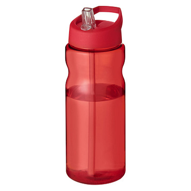 H2O Active® Eco Base 650 ml Sportflasche mit Ausgussdeckel, rot/ rot