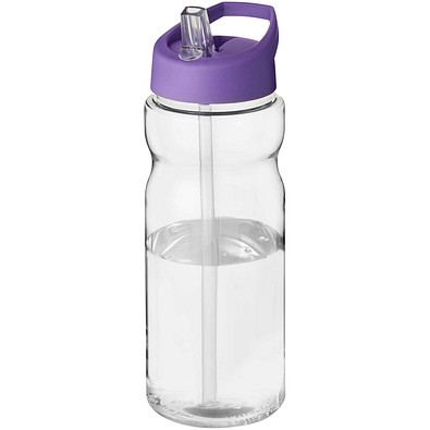 H2O Active® Eco Base 650 ml Sportflasche mit Ausgussdeckel, transparent/lila