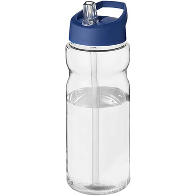 H2O Active® Eco Base 650 ml Sportflasche mit Ausgussdeckel, transparent/blau
