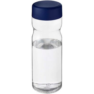 H2O Active® Eco Base 650 ml Sportflasche mit Drehdeckel, transparent/blau