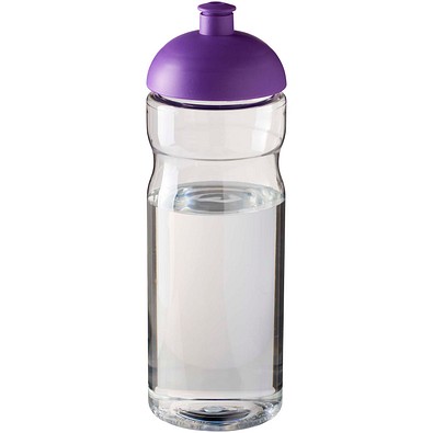 H2O Active® Eco Base 650 ml Sportflasche mit Stülpdeckel, transparent/lila
