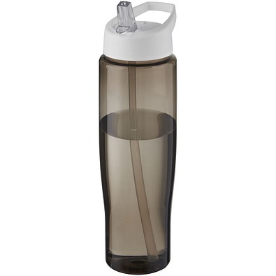 H2O Active® Eco Tempo 700 ml Sportflasche mit Ausgussdeckel, weiß/kohle