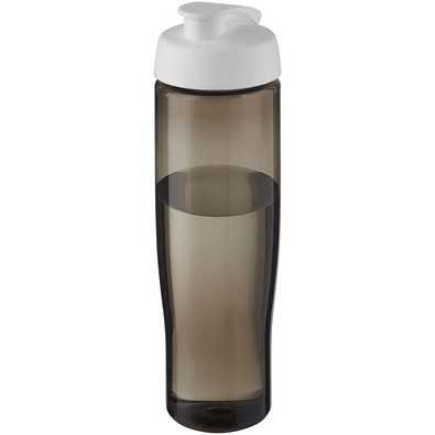 H2O Active® Eco Tempo 700 ml Sportflasche mit Klappdeckel, weiß/kohle