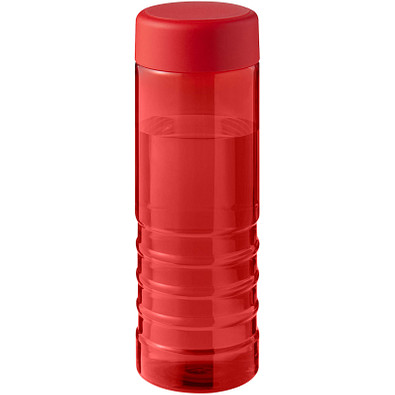 H2O Active® Eco Treble 750 ml Sportflasche mit Drehdeckel, rot, rot
