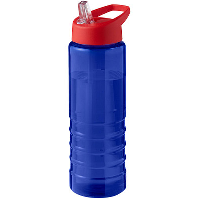H2O Active® Eco Treble 750 ml Sportflasche mit Stülpdeckel & Trinktülle, blau, rot