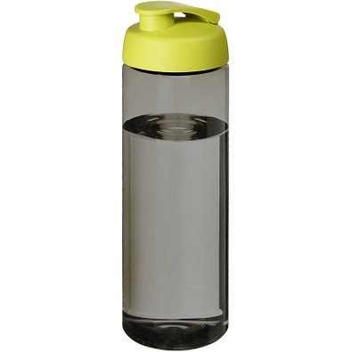 H2O Active® Eco Vibe 850 ml Sportflasche mit Klappdeckel, kohle, limone