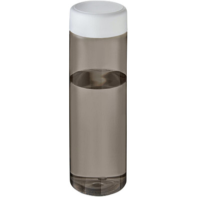 H2O Active® Eco Vibe 850 ml Wasserflasche mit Drehdeckel, kohle, weiß