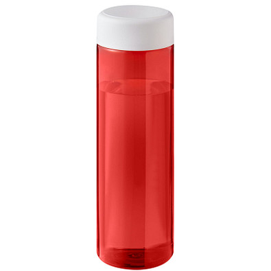 H2O Active® Eco Vibe 850 ml Wasserflasche mit Drehdeckel, rot, weiß