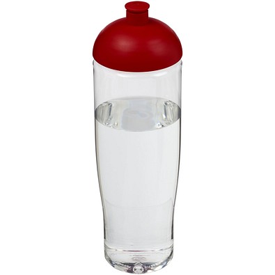 H2O Active® Tempo 700 ml Sportflasche mit Stülpdeckel, transparent/rot
