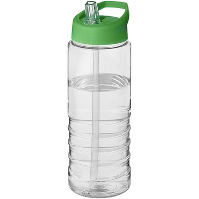 H2O Active® Treble 750 ml Sportflasche mit Ausgussdeckel, transparent/grün