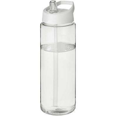 H2O Active® Vibe 850 ml Sportflasche mit Ausgussdeckel, transparent/weiß