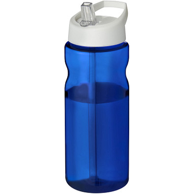 H2O Base Sportflasche mit Ausgussdeckel, 650 ml, blau,weiss