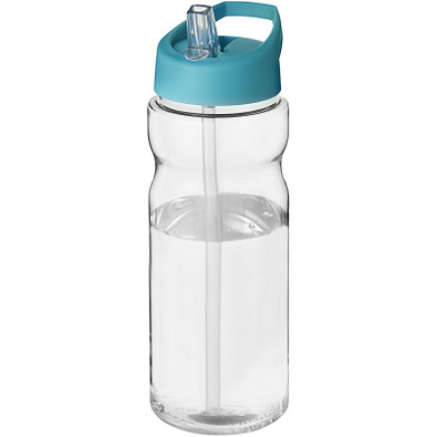 H2O Base Sportflasche mit Ausgussdeckel, 650 ml, transparent,aquablau H2O Base Sportflasche mit Ausgussdeckel, 650 ml, transparent,aquablau