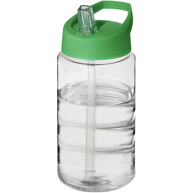 H2O Bop 500 ml Sportflasche mit Ausgussdeckel, transparent,grün H2O Bop 500 ml Sportflasche mit Ausgussdeckel, transparent,grün
