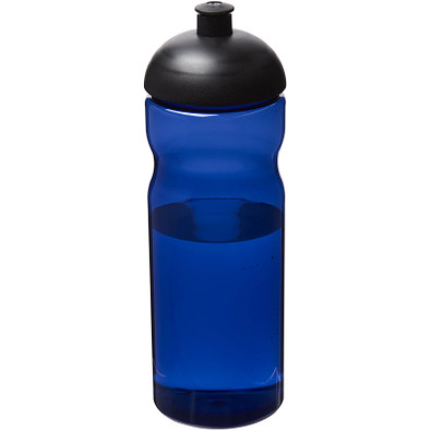 H2O Eco Sportflasche mit Stülpdeckel, 650 ml, blau/schwarz