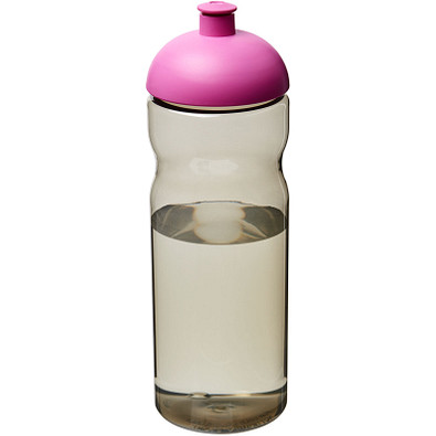 H2O Eco Sportflasche mit Stülpdeckel, 650 ml, kohle,magenta H2O Eco Sportflasche mit Stülpdeckel, 650 ml, kohle,magenta