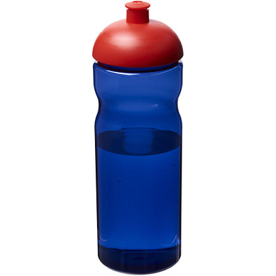 H2O Eco Sportflasche mit Stülpdeckel, 650 ml, royalblau/rot