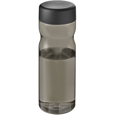 H2O Eco Base 650 ml Sportflasche mit Drehdeckel, kohle/schwarz