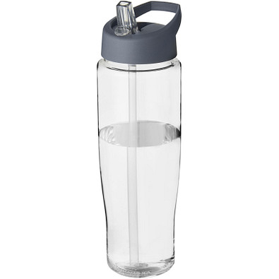 H2O Tempo Sportflasche mit Ausgussdeckel, 700 ml, transparent,Storm Grey H2O Tempo Sportflasche mit Ausgussdeckel, 700 ml, transparent,Storm Grey