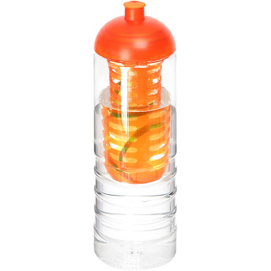 H2O Treble 750 ml Flasche mit Kuppeldeckel und Infusor, transparent,orange H2O Treble 750 ml Flasche mit Kuppeldeckel und Infusor, transparent,orange