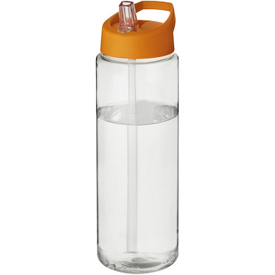 H2O Vibe Sportflasche mit Ausgussdeckel, 850 ml, transparent,orange H2O Vibe Sportflasche mit Ausgussdeckel, 850 ml, transparent,orange