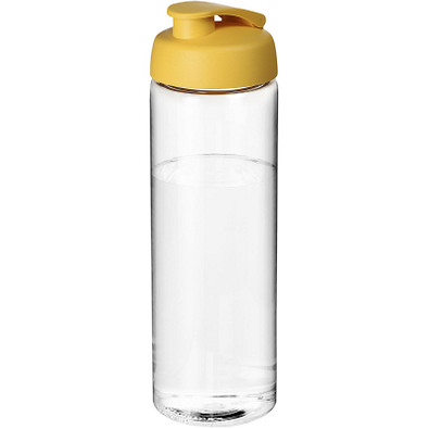 H2O Vibe Sportflasche mit Klappdeckel, 850 ml, transparent,gelb H2O Vibe Sportflasche mit Klappdeckel, 850 ml, transparent,gelb