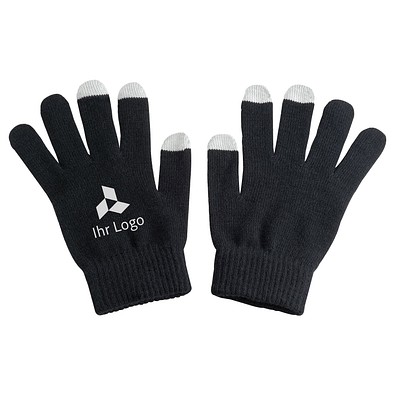 Handschuhe aus Acryl Cary,schwarz