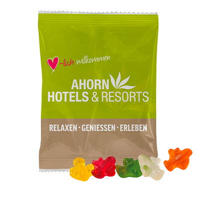 HARIBO Fruchtgummi 10g, Flugzeug, Weiße Folie