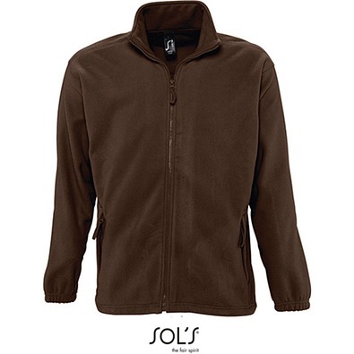 Herren Fleecejacke North, XL, Dark Chocolate