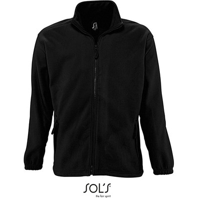 Herren Fleecejacke North, XXL, Black