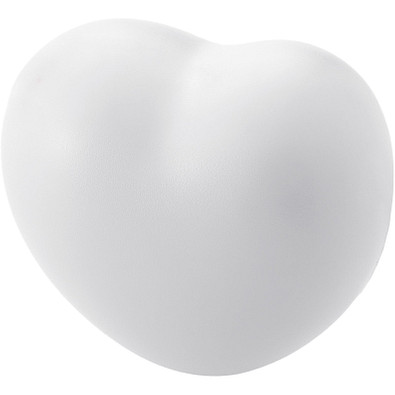 Herzförmiger Antistress Ball, weiss